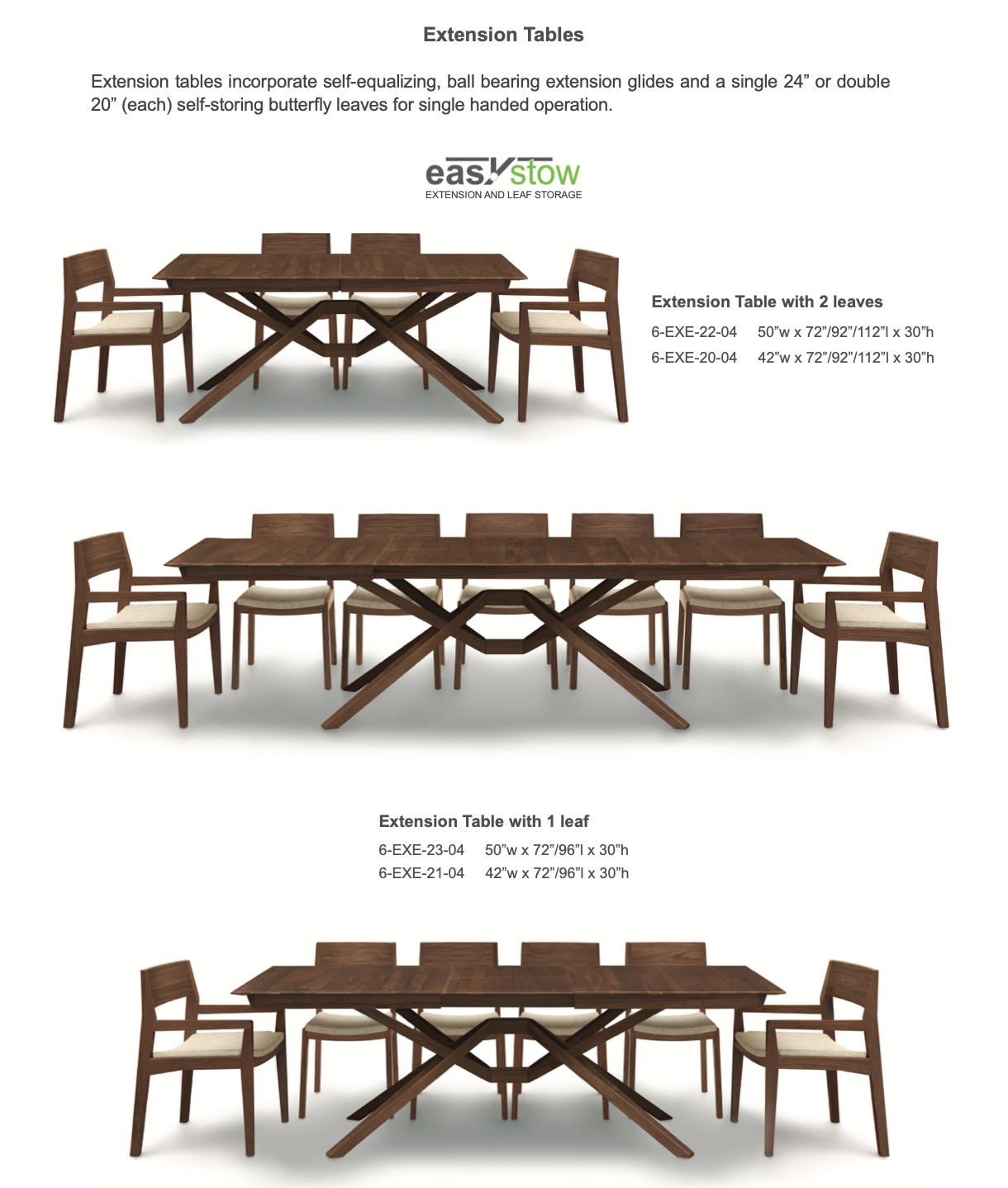 Copeland Furniture : Natural Hardwood Furniture from Vermont : Audrey Round  Extension Table in Cherry