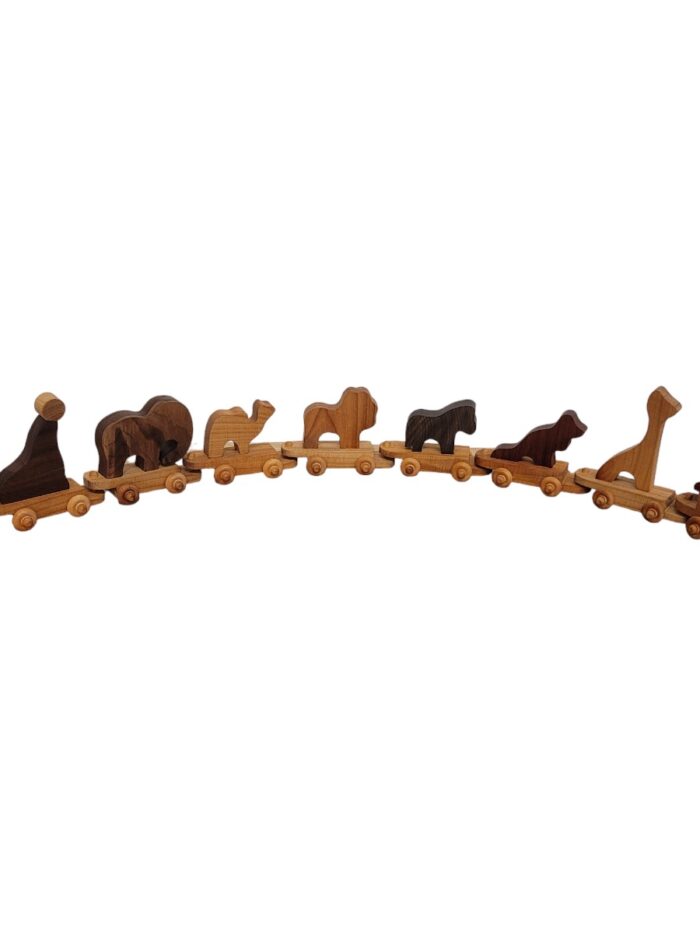 Wooden Toy Zoo Train