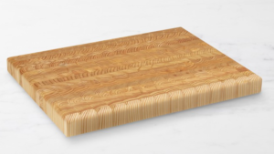 Larch wood cutting board.
