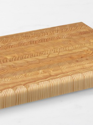 Larch wood cutting board.