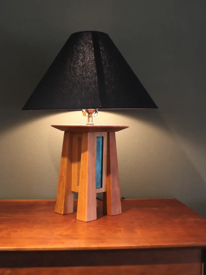 Table Lamp With Black Shade