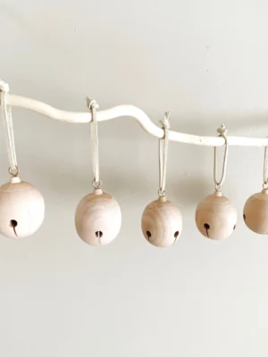 Wooden Jingle Bell Ornament