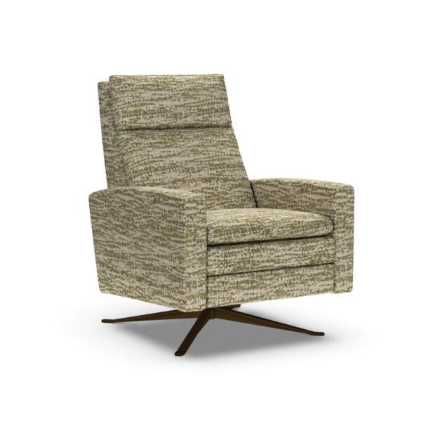 The Simon recliner in Layla Moss by American Leather, available at Fraser Wood Elements in Fredericksburg, VA.