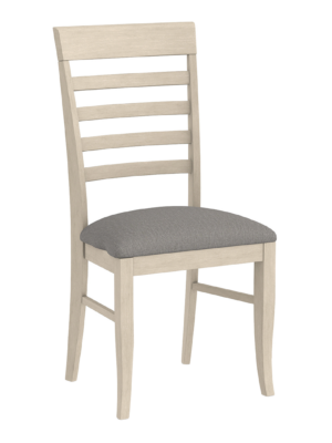 burbank side chair with upholstered seats at Fraser Wood Elements