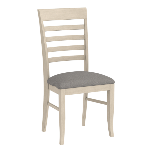 burbank side chair with upholstered seats at Fraser Wood Elements