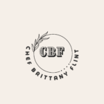 Chef Brittany Flint logo. Fraser Wood Elements is an event partner.