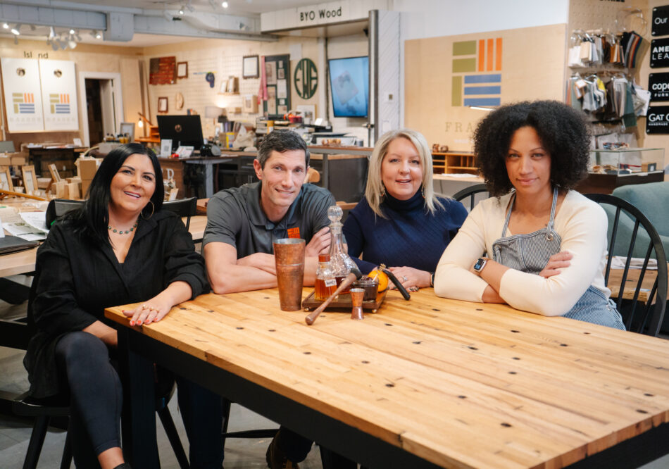 A group shot of some of the partners for Frasers Table event on March 22nd at Fraser Wood Elements in Fredericksburg, VA.