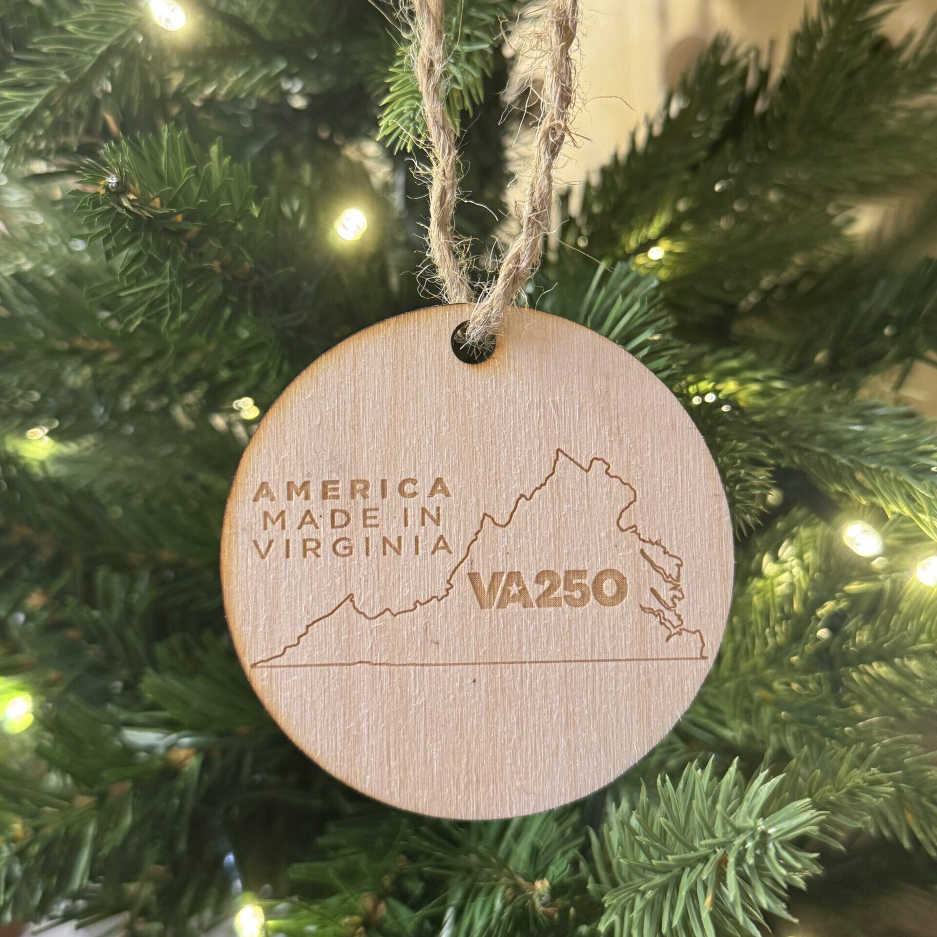 America Made in Va Ornament